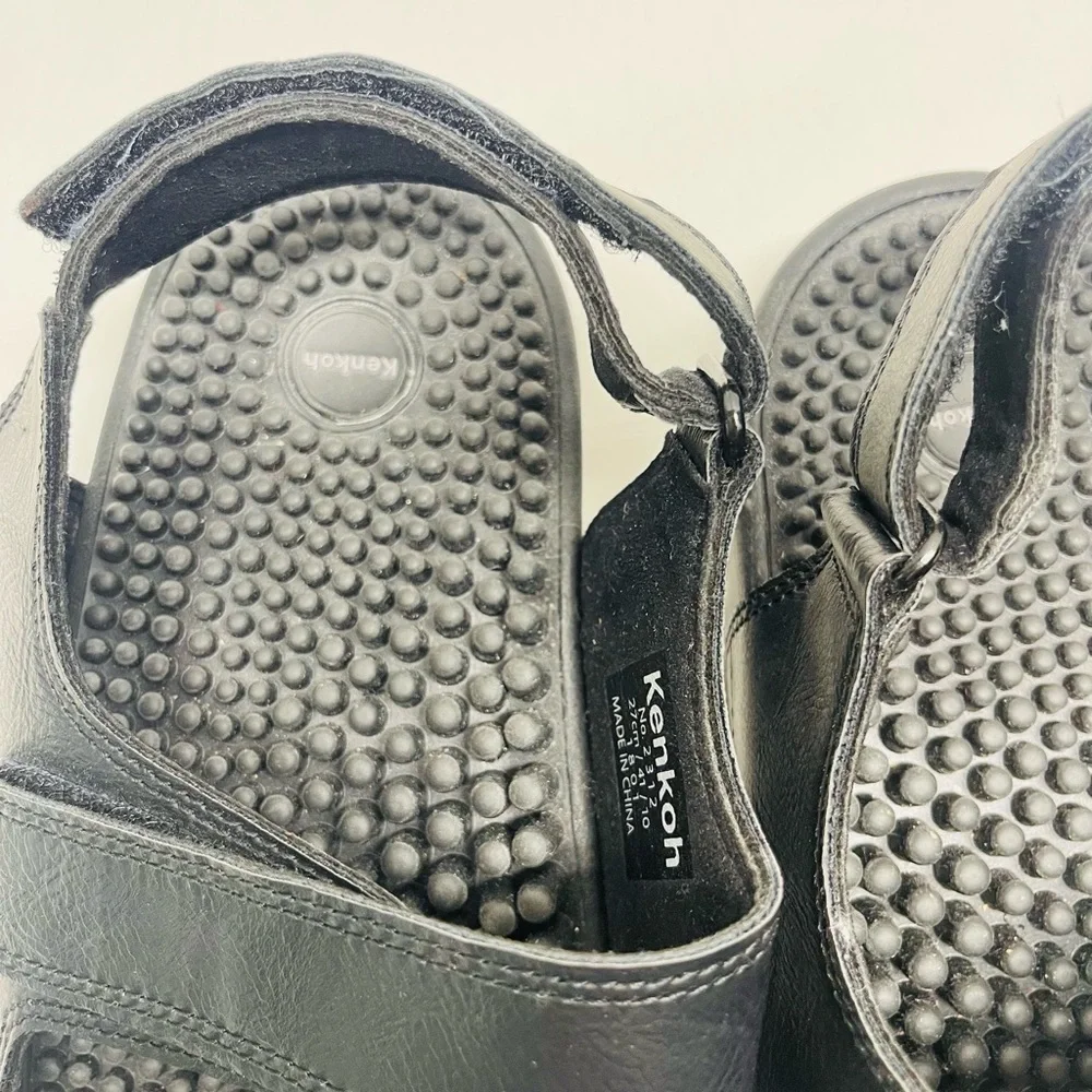 Kenkoh Balance Black Massage Sandals size 10